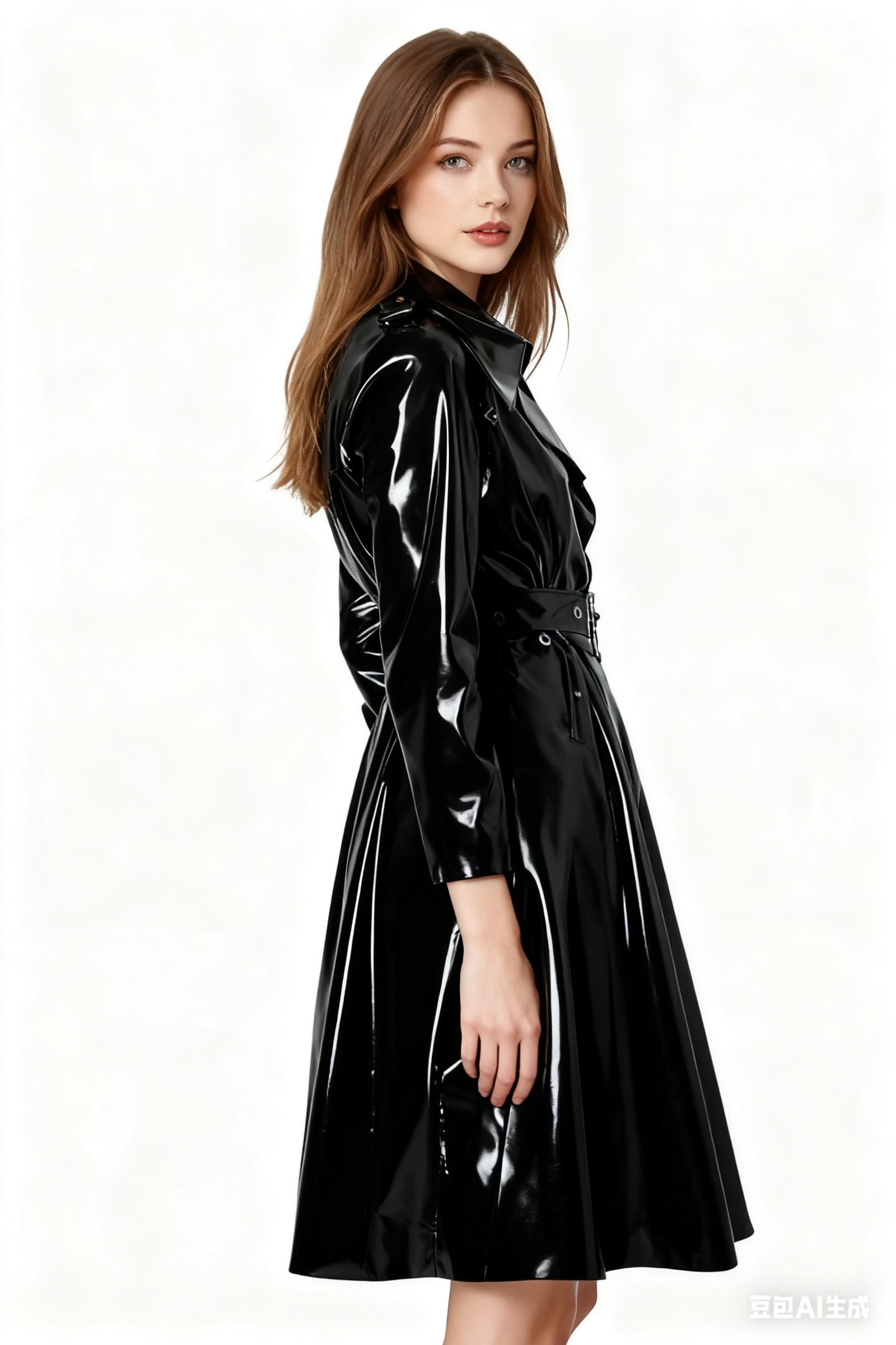 Latex Avalon Trench Coat - Image 4