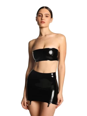 Latex Skirt Inertia Black