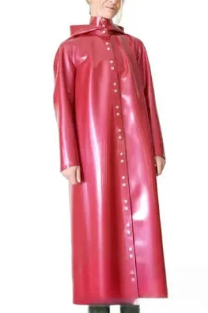 Latex raglan coat