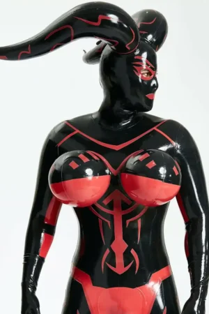 Latex Shaltira Inflatable Horned