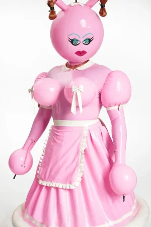 Inflatable Latex Maid Costume